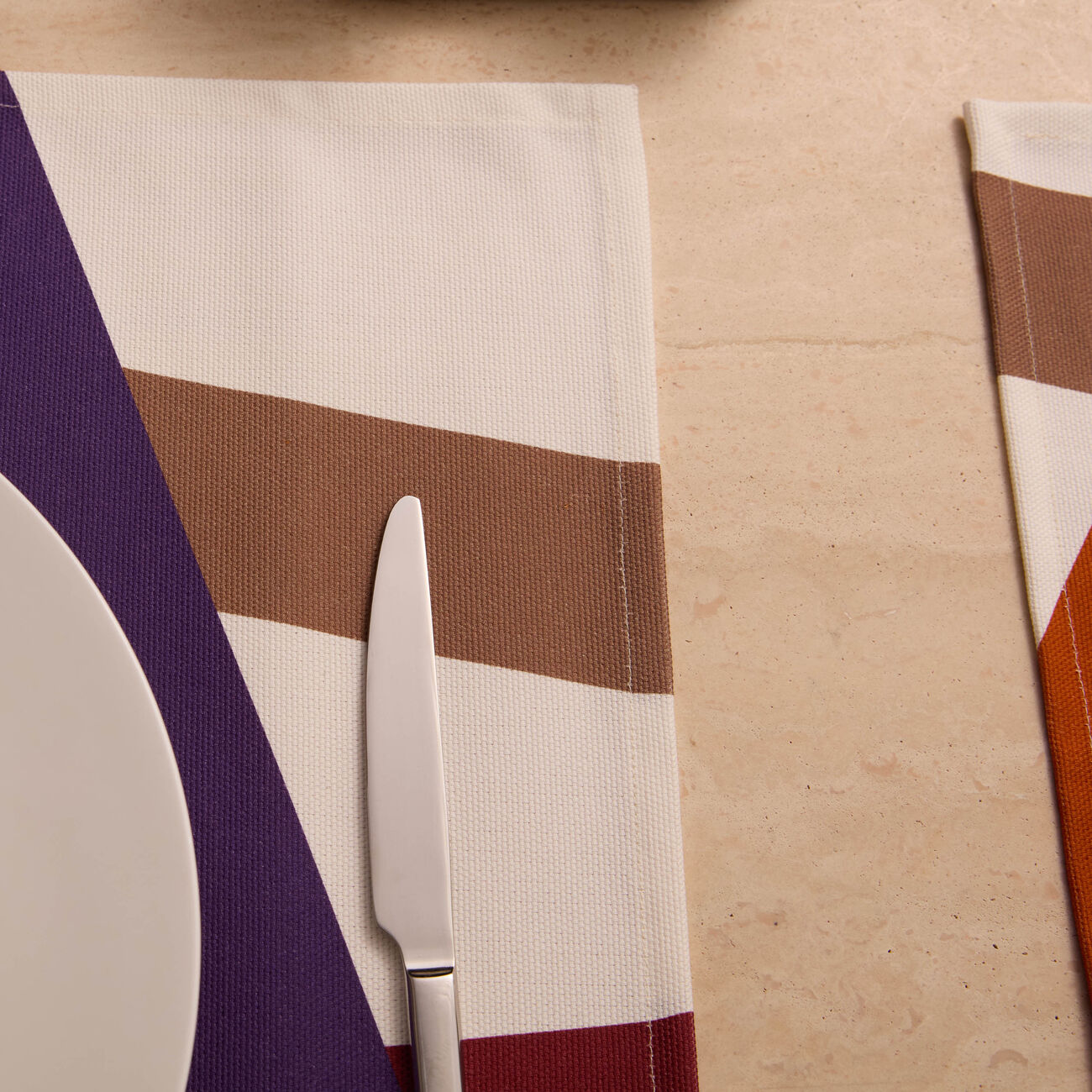 NASTRI Placemats Multicolor Set of 2 missoni home nastri placemats multicolor set of 2