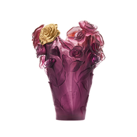 Rose Passion Red Purple Vase Whith Gilded Flower Rose Passion Red Purple Vase Whith Gilded Flower, small