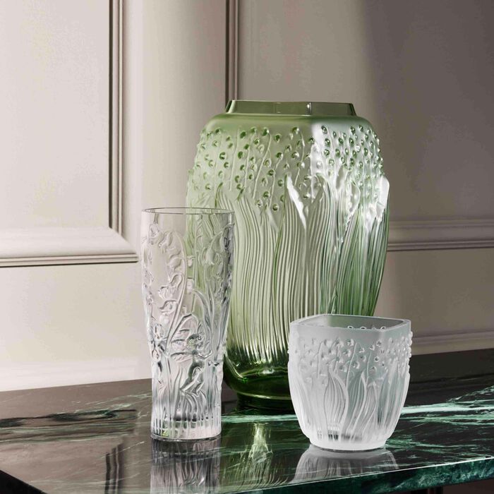 lalique elves vase clear