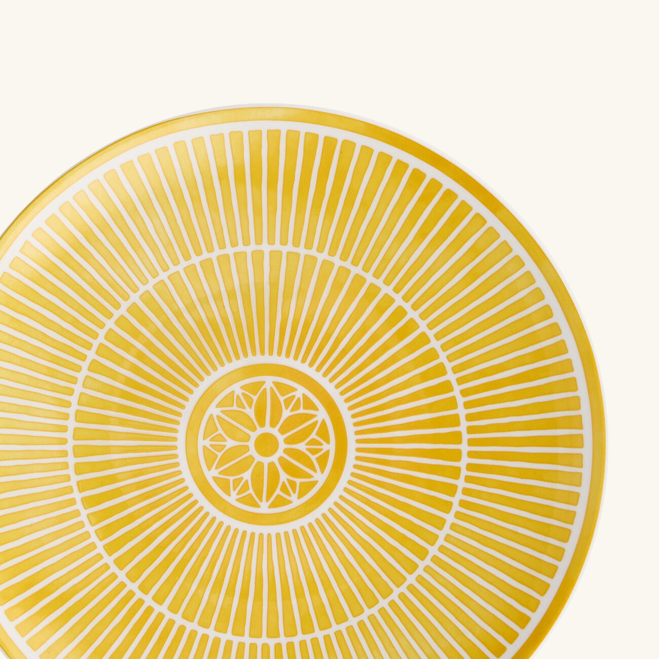 christofle malmaison riviera dessert plate round yellow 21 cm