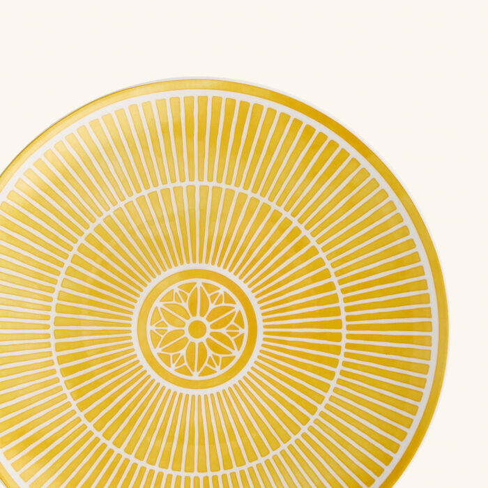 christofle malmaison riviera dessert plate round yellow 21 cm