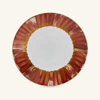 marie daage panache dinner plate round dark orange 26cm