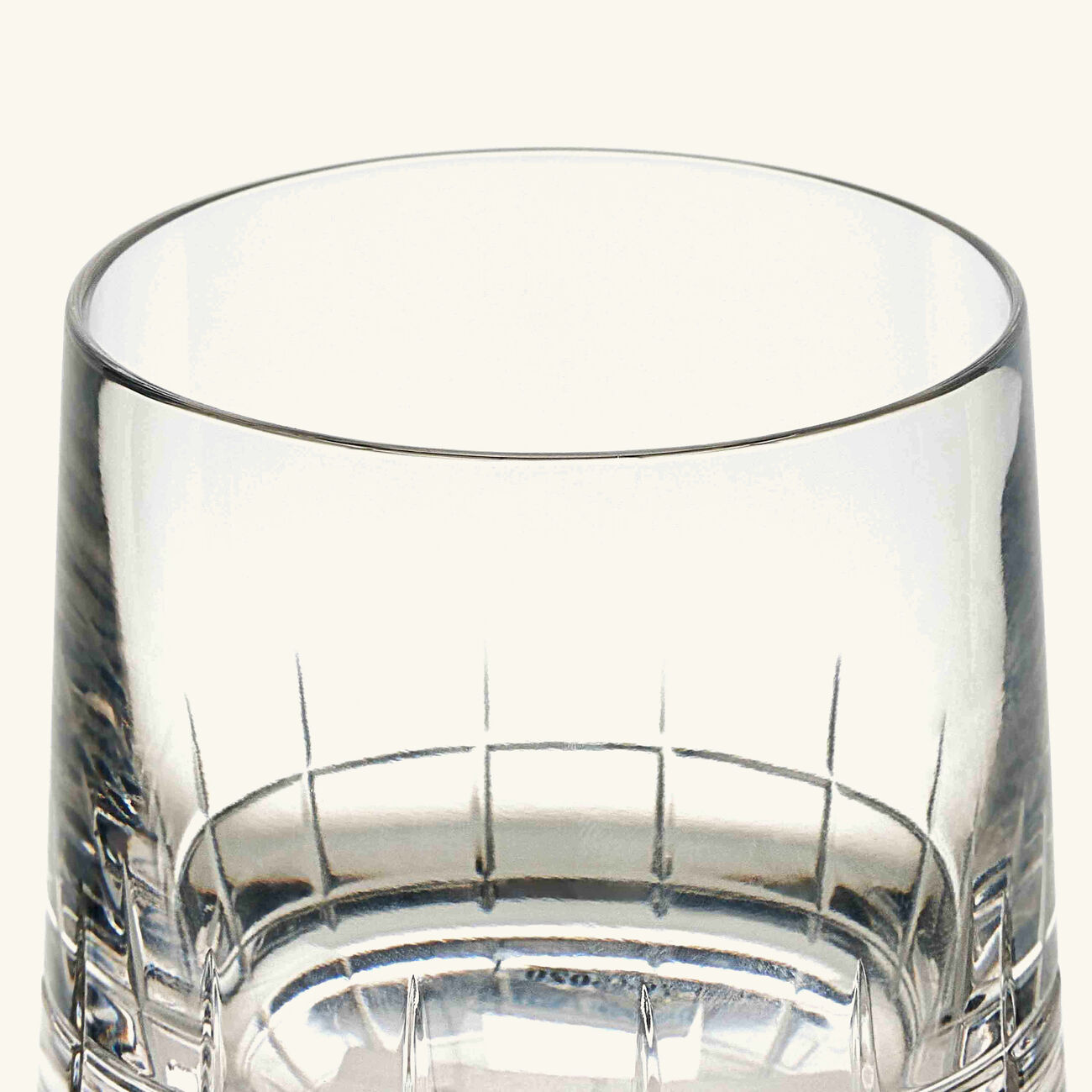 christofle graphik drinking glass clear
