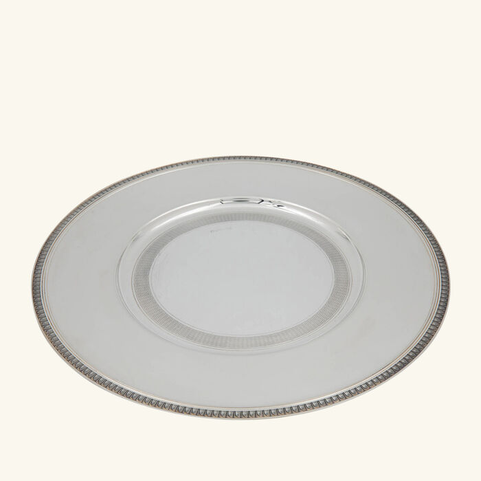 christofle malmaison charger plate round silver plated 33cm