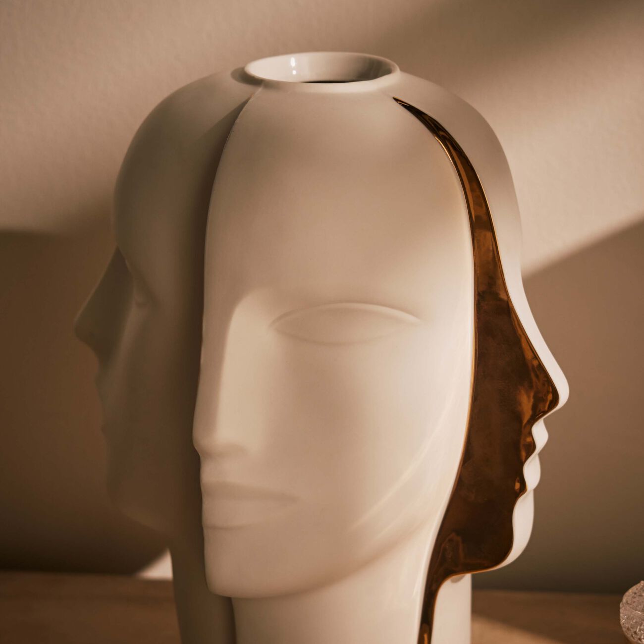 Atlas Split Vase Medium White jonathan adler atlas split vase medium white