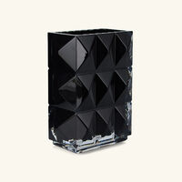 baccarat louxor vase rectangular black