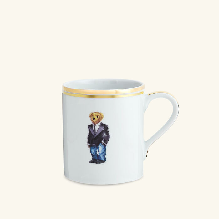 ralph lauren home wilshire tux bear mug white set of 4