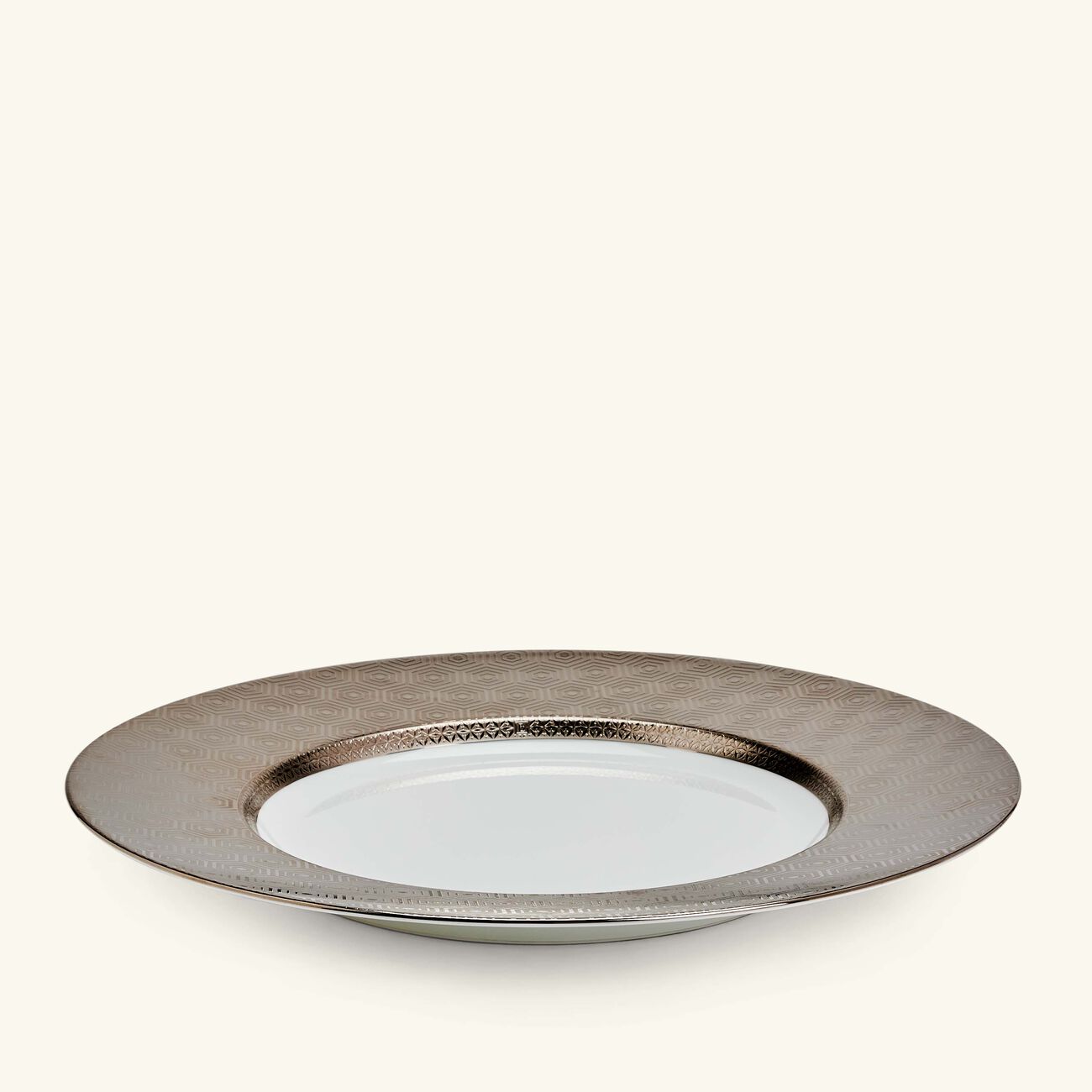 Divine Service Plate Round Silver 32cm bernardaud divine service plate round silver 32cm