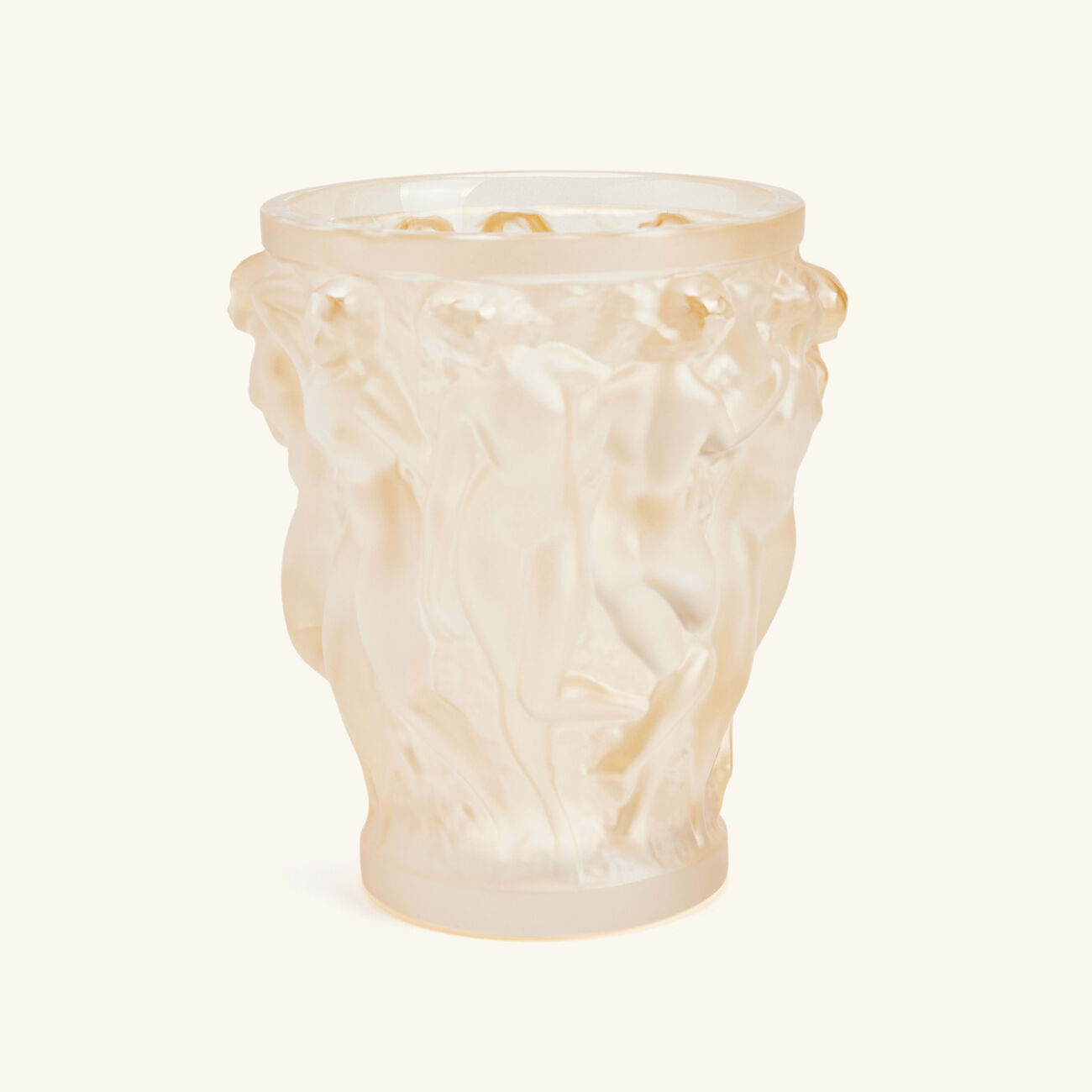 lalique bacchantes vase mini gold
