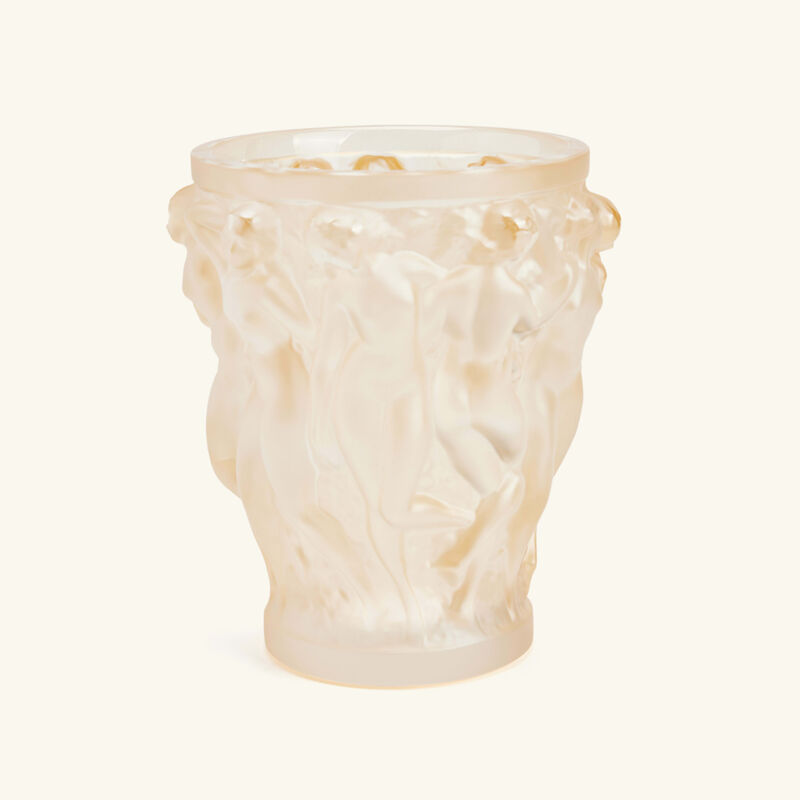 lalique bacchantes vase mini gold
