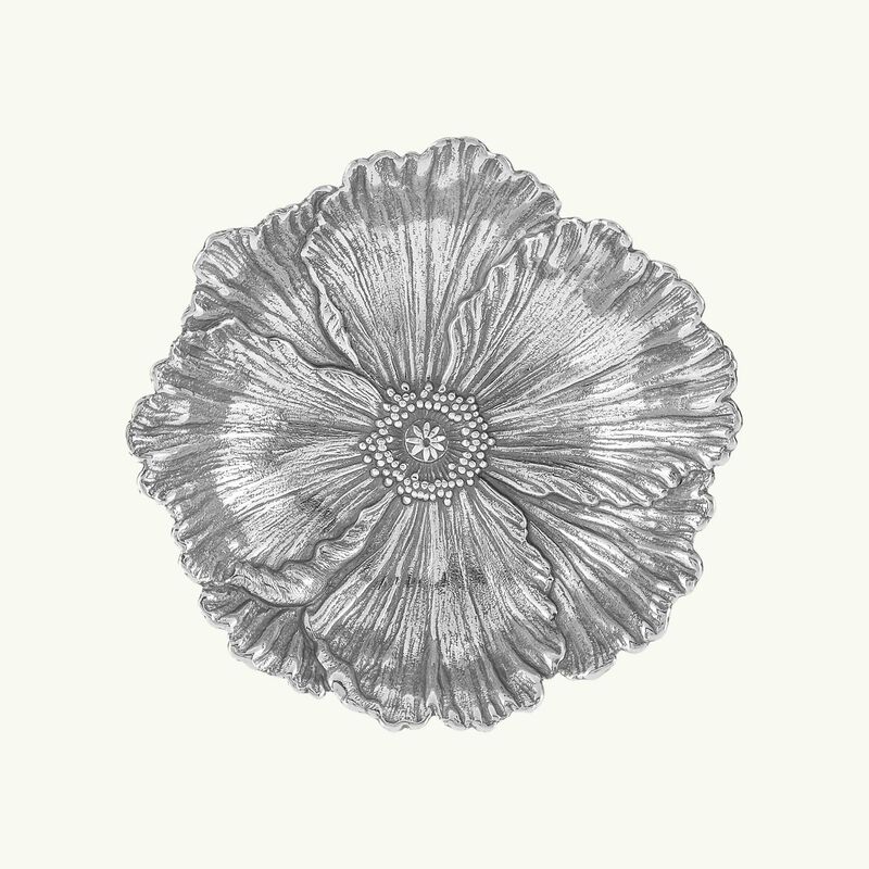 buccellati poppy flower bowl small silver