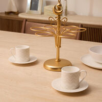 ZIG ZAG Coffee Cup & Saucer White Set of 2 missoni home zig zag coffee cup saucer white set of 2