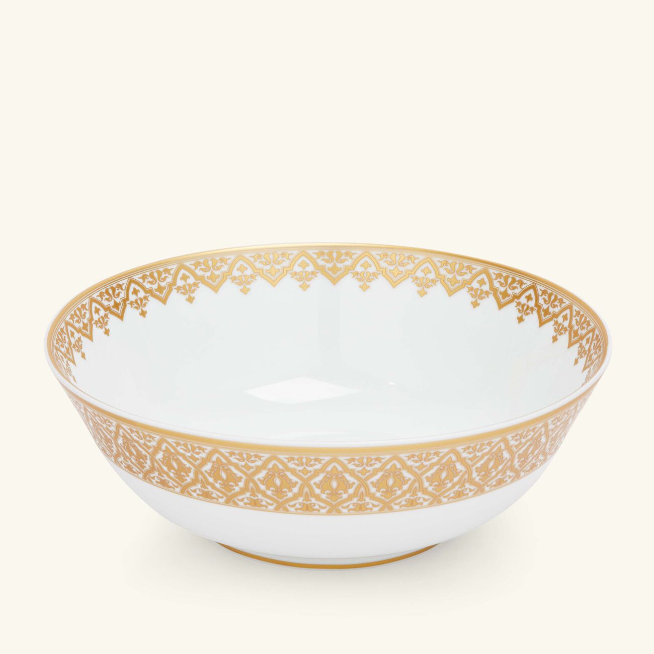 bernardaud venise salad bowl gold 25cm