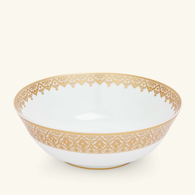 bernardaud venise salad bowl gold 25cm