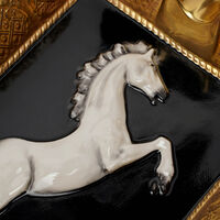 villari tornado ashtray rectangular black