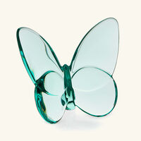 baccarat papillon lucky butterfly figurine mini turquoise