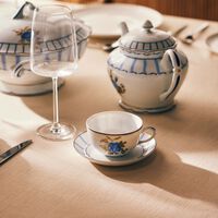 bernardaud brocante tea cup   saucer blue