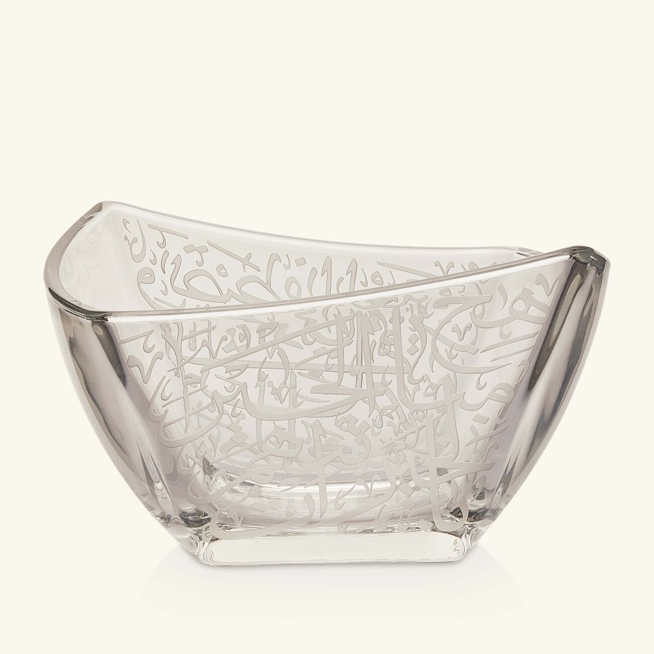 dimlaj thuluth serving bowl clear 22cm