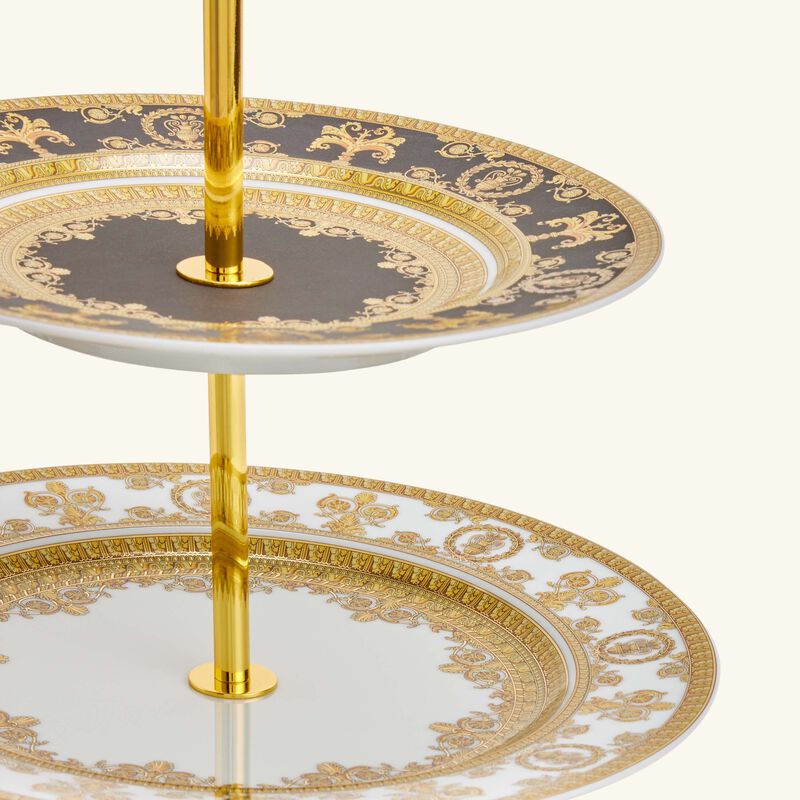 versace i love baroque etagere cake stand black