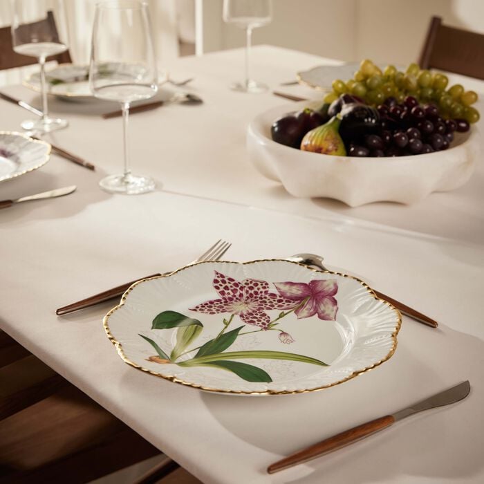 pinto paris histoires d orchidees dinner plate round 26cm