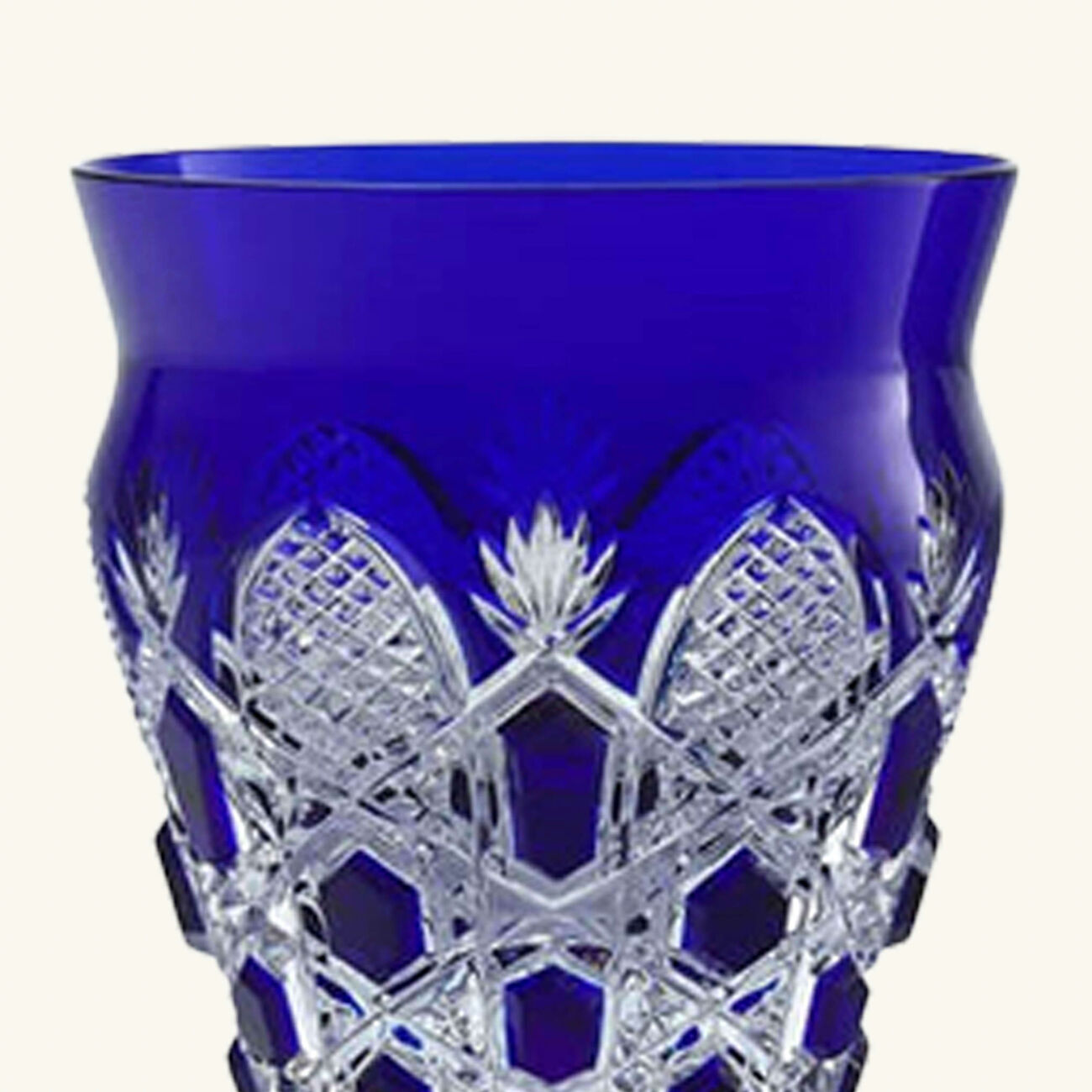 baccarat tsar drinking glass blue