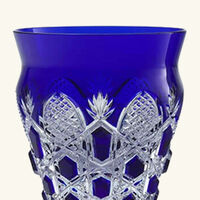 baccarat tsar drinking glass blue