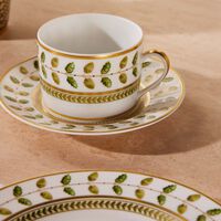 bernardaud constance tea cup saucer green
