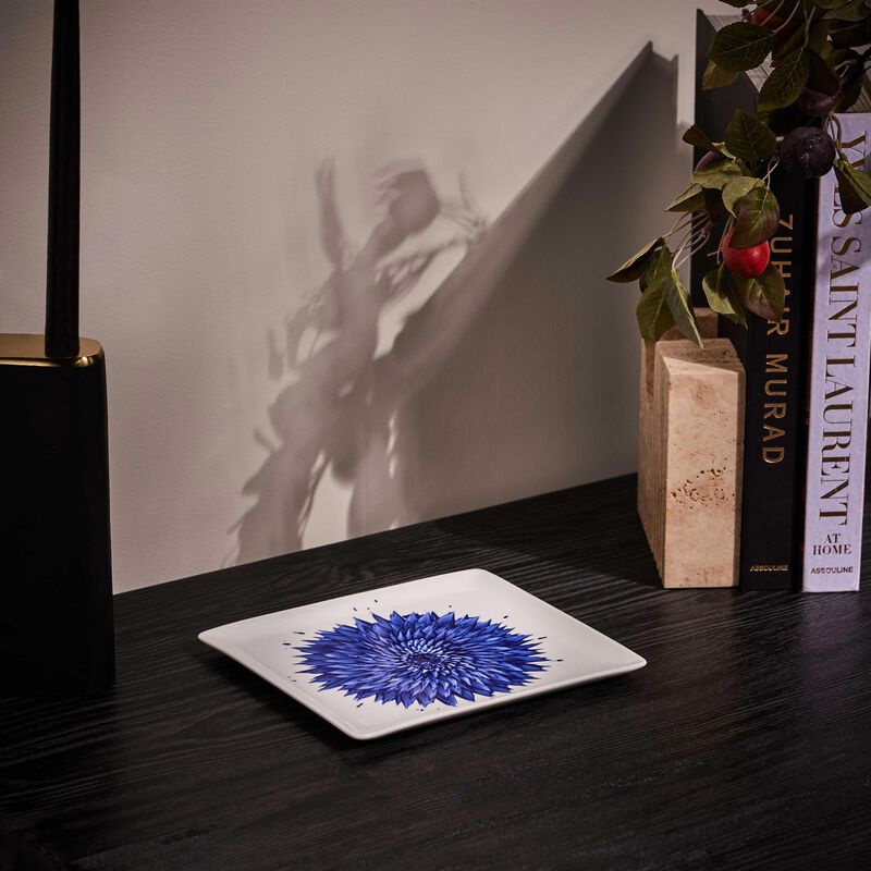 In Bloom Tray Blue bernardaud in bloom tray blue