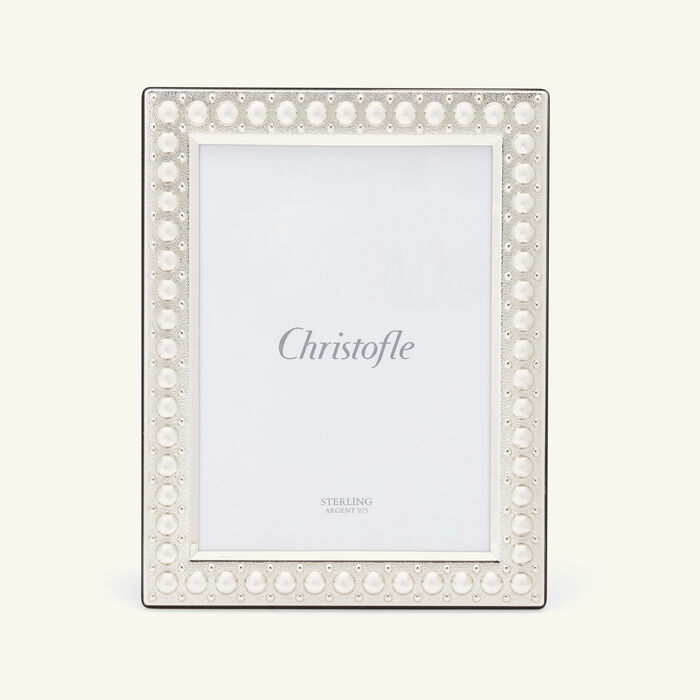 christofle perles picture frame sterling silver 13x18cm