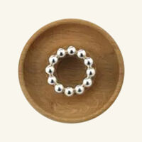 christofle perles candle holder oak