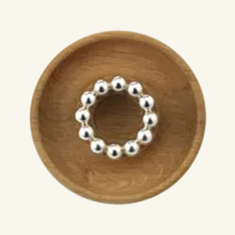 christofle perles candle holder oak