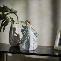 lladro summer serenade sculpture medium blue