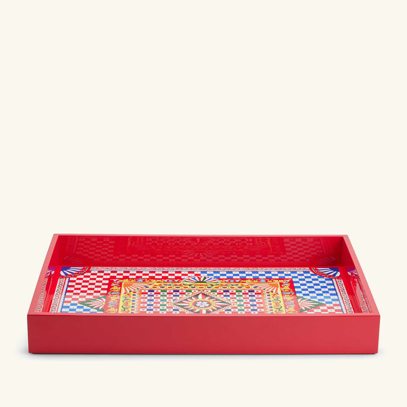 dolce gabbana casa carretto tray rectangular large