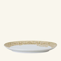 versace barocco beige serving platter oval 33 cm