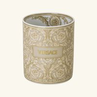 versace barocco beige vase round small