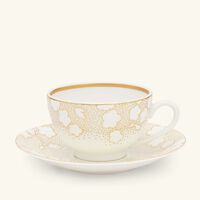 bernardaud reves tea cup saucer gold