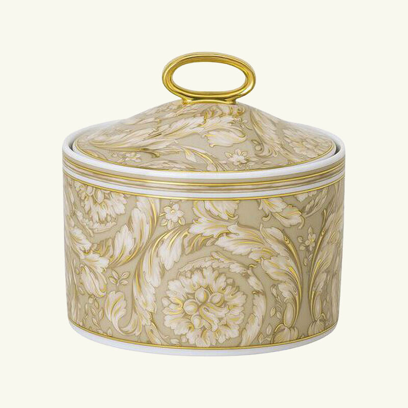 Barocco Beige Sugar Bowl versace barocco beige sugar bowl