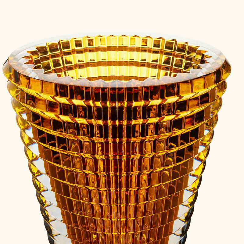 مزهرية آي دائرية كبيرة صفراء large
