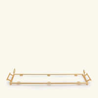 villari extravaganza serving tray rectangular large gold