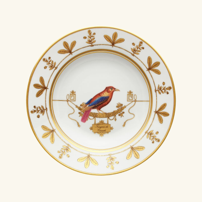 ginori 1735 voli re soup plate gold 24cm