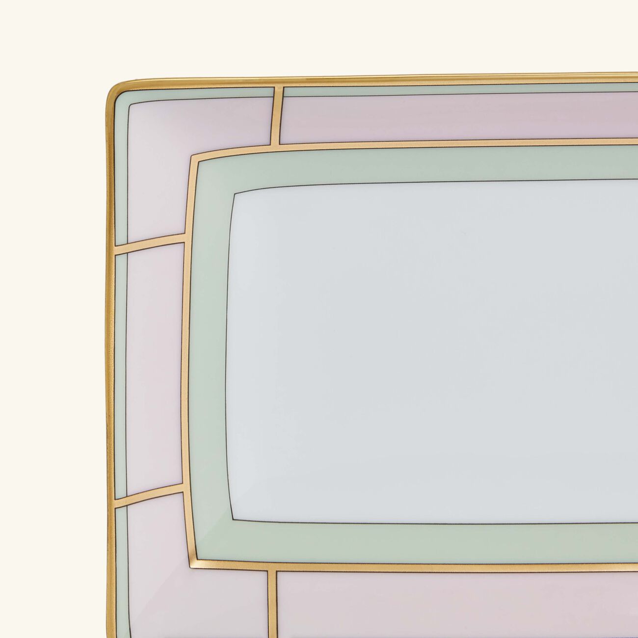 ginori 1735 diva serving platter rectangluar pink 29cm