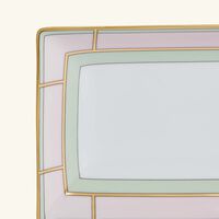 ginori 1735 diva serving platter rectangluar pink 29cm
