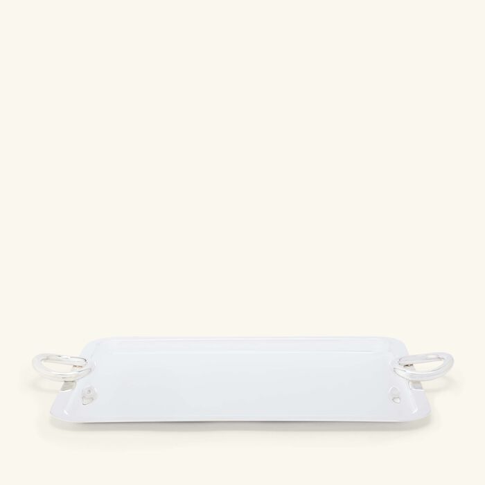 christofle vertigo serving tray rectangular large silver plated