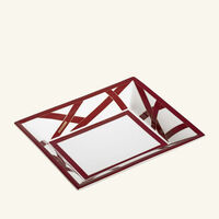 missoni home nastri trinket tray rectangular large red
