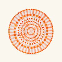 bernardaud terra rosa charger plate round orange 29cm
