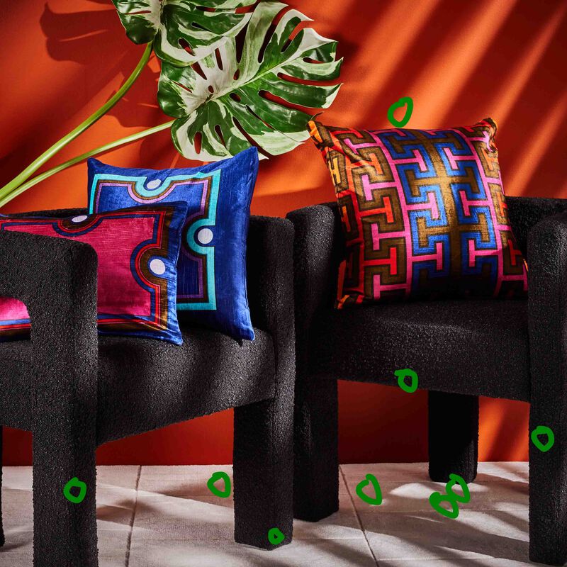 Madrid Moulding Pillow jonathan adler madrid moulding pillow