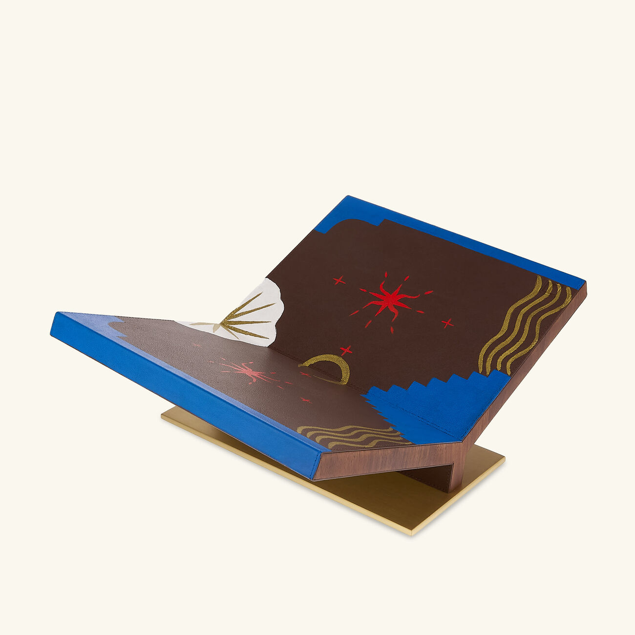 assouline collector classic bookstand brown