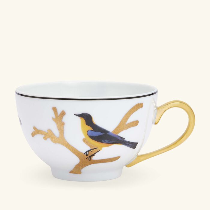 Aux Oiseaux Tea Cup Gold bernardaud aux oiseaux tea cup gold