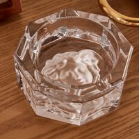 versace medusa lumiere ashtray octagonal small clear