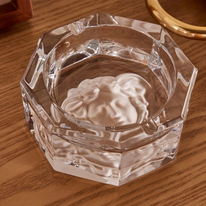 versace medusa lumiere ashtray octagonal small clear
